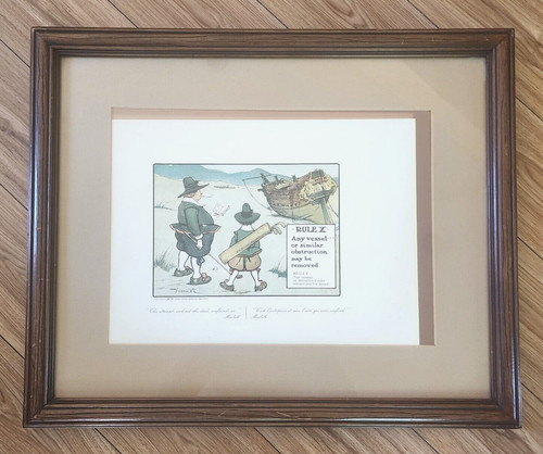 Vintage lith print perrier - vintage,