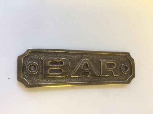 Bar door sign - door, screws