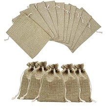 5 - 100 Pcs Burlap Gift Bags