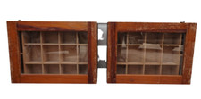 Pair antique wooden small wall - wooden,