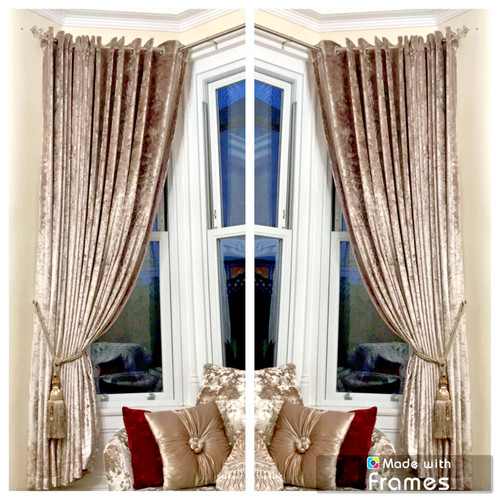 Champagne gold crushed velvet - crushed,