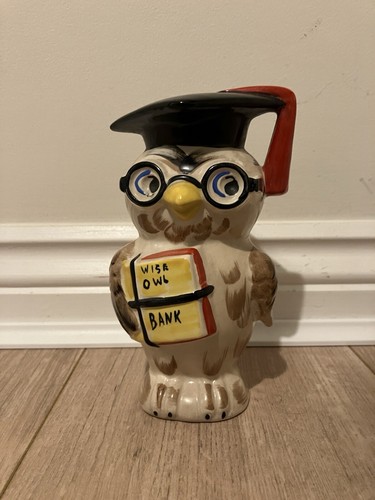 Wise owl money - wise, porcelain