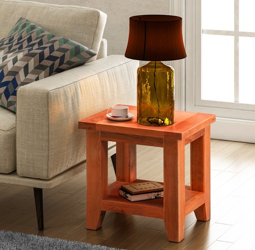 Side table wooden oak small - side, table,