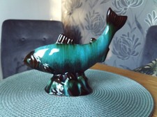 blue mountain pottery ceramic fish