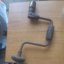 Vintage hand crank brace with - crank,