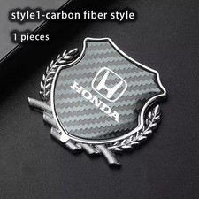 1 X Black Metal Honda Motors Badge Sticker Emblem Civic Type R NSX S200 Integra