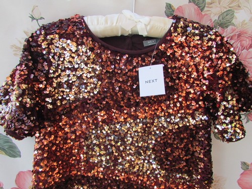 Bnwt brown gold mix sequin - bnwt,