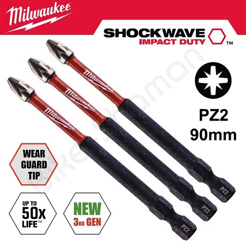 Milwaukee shockwave - 3x, shockwave®