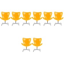 8 Pcs  Miniature House Plastic