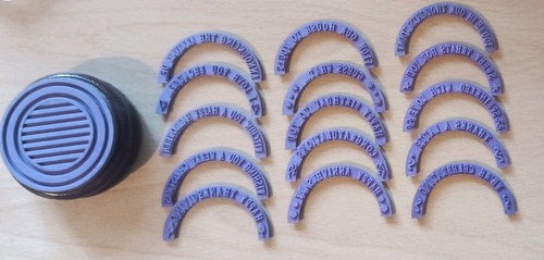 Justrite demi phrases stamp - demi,