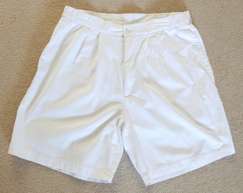 Mens white cotton shorts - white,
