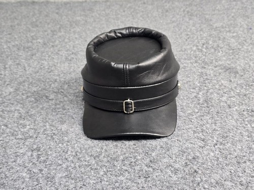 Handmade leather kepi hat - handmade, |