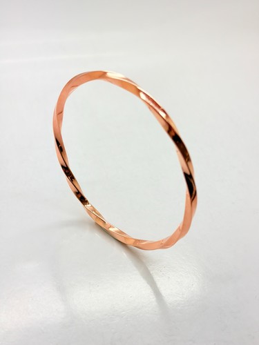 9ct rose solid gold twist - rose,