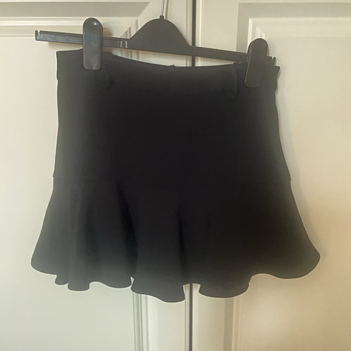 Zara women black skort - black,