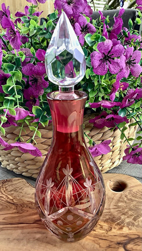 Vintage bohemian cranberry red - vintage,