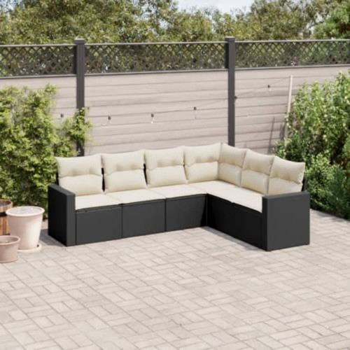 Garden sofa set black cream - set, black,