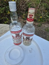 Vodka bottles -empty  x 2