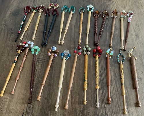 Vintage spangled wooden - vintage,