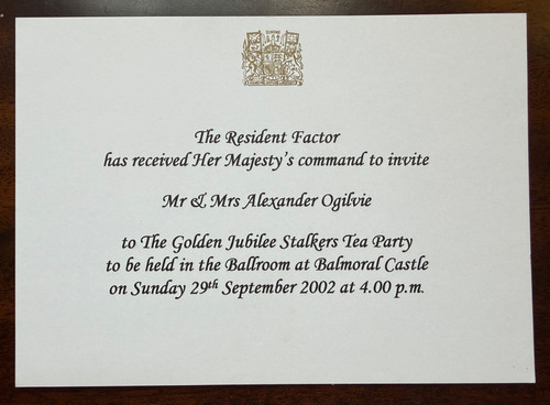 Antique royal invitation - royal,