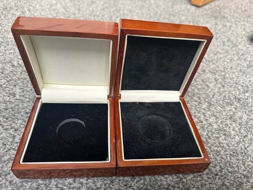 Wooden coin boxes - x,