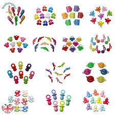 Bulk packs of Colourful plastic Kitsch Novelty Pendant Charms Choice of Styles