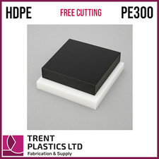 HDPE Sheet Cut to Size – Black & Natural PE300 Polyethylene Plastic Panel Block