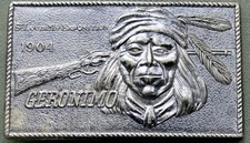 Metal Buckle. Winchester Rifle/Geronimo. For Belt, Jeans.
