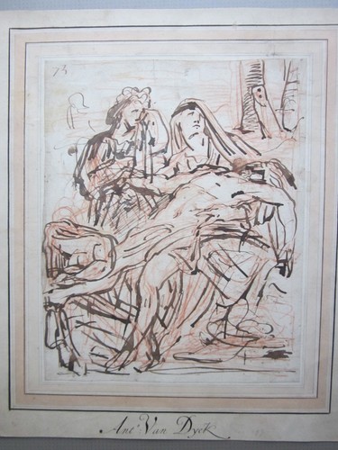 Antique flemish old master - flemish,