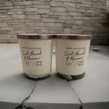 Hotel Collection No22 Scented Candle, Sweet Almond & Macaroon X2, Aldi 300g Each