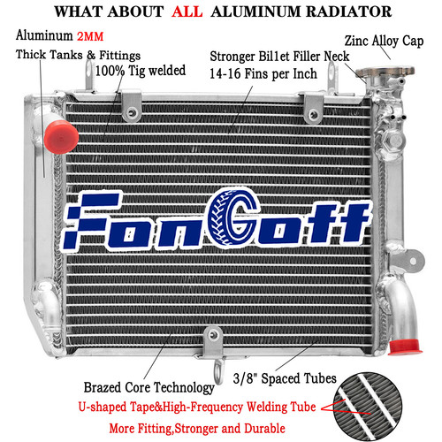 Aluminium radiator for 2002 - aluminium,