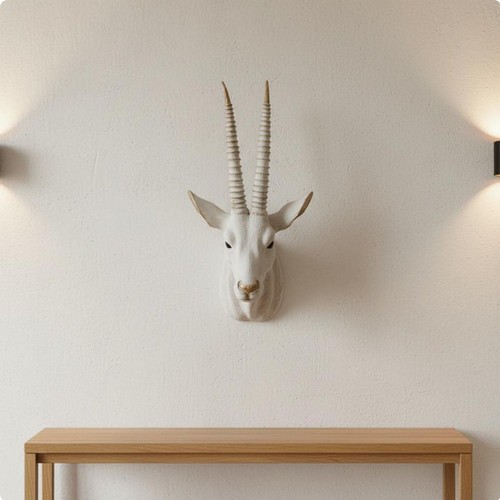 Wall sculpture deer - wall, head