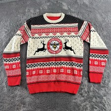 Brentford Christmas Jumper Reindeer Ugly Xmas Sweater Bees Official Football