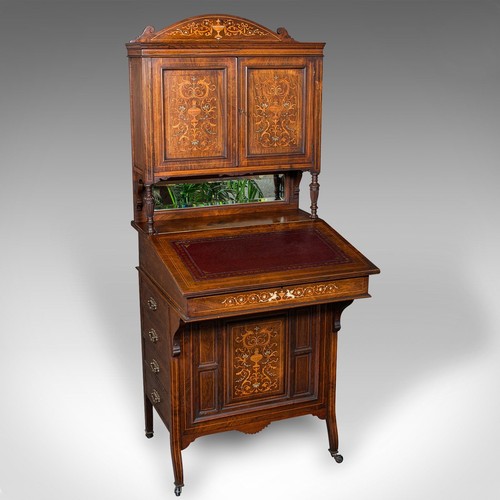Antique tall davenport - antique,