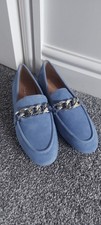 Phase Eight Ladies Blue Chain Detail Loafer Shoes BNWoT Size 4 (Eur 37) RRP £99