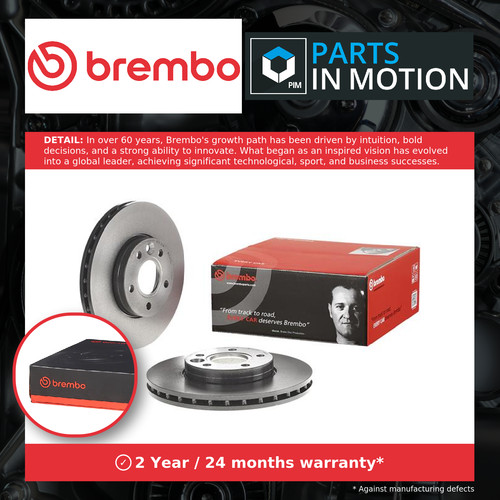 Brake discs pair vented - 2x,
