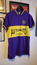 Automoto Vintage Retro Cycling Jersey French Classic Top LARGE