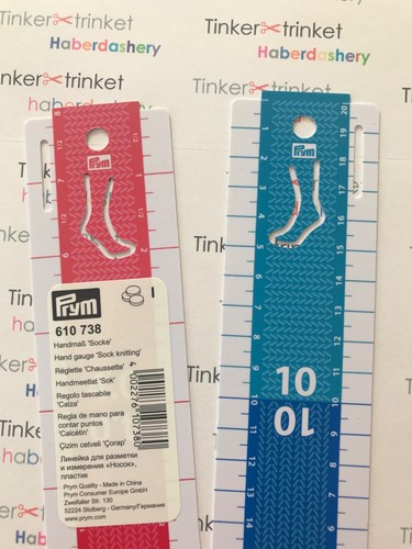 Hand gauge for sock - gauge, 'sock