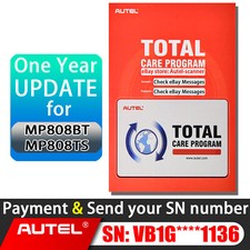 Autel MP808BT 1 Year Update