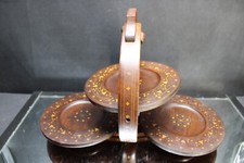 Vintage Teak Wood Inlaid