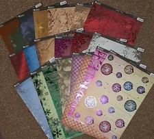 KANBAN CRAFTS Card Sheets A4 Sheets CHRISTMAS Foiled Glittered Plain CRD8161-818