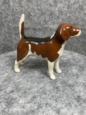 Vintage England Beswick Beagle Dog Figurine 3.32" Porcelain Damage Free