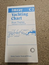 Imray C2 yachting chart, River Thames, Teddington to Southend 1989 1987