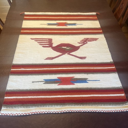 Navajo wool blanket rug - wool,