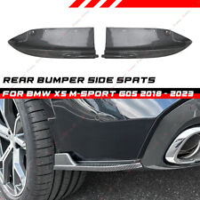 Rear Bumper Winglet Side Splitter Spats For BMW X5 G05 M Sport 18-23 Carbon Look