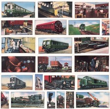 Set x 24 Railway Equipment Cards - New Old Stock Very Good Condition Barbers Tea