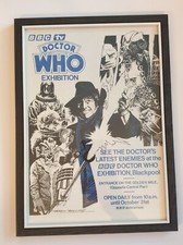 Doctor Who blackpool Exhibition A4 Leaflet (Reproduction) in brand new frame 