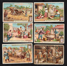 Bread Making Card Set Liebig 1902 Grain Flour Machine Oven Baker Miller Wheat