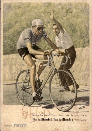 Vintage cycling postcard