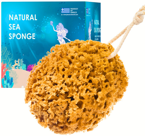 Natural sea sponge for bath - natural,