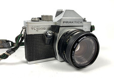 PRAKTICA SUPER TL1000 35mm Film SLR Camera with Pentacon 50mm F/1.8 Lens & Case